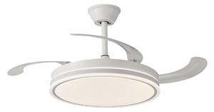 Rabalux 71364 LED ventilátor s osvetlením Fluara | 60W integrovaný LED zdroj | 4800lm | 3000-6500K | diaľkové ovládanie | stmievač | biela