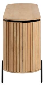 Nízka komoda z mangového dreva v prírodnej farbe 170x80 cm Licia – Kave Home