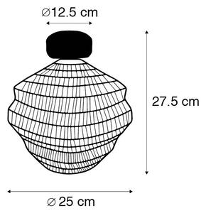 Orientálna stropná lampa zlatá 25 cm - Vadi