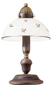 Kolarz 731.73.170 - Stolná lampa NONNA 1xE27/75W/230V, kvetinový vzor, ružové zlato