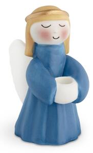 Porcelánový vianočný anjelský svietnik
