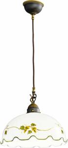 Kolarz 731.30.111 - Závesné svietidlo na lankách NONNA 1xE27/75W/230V priemer 30 cm vínová