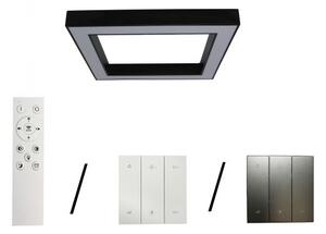 LED Stropné svietidlo LED/100W/230V 3000/4000/6500K 80x80 cm čierne