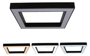 LED Stropné svietidlo LED/100W/230V 3000/4000/6500K 80x80 cm čierne