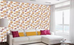DIMEX | Vliesová tapeta na stenu Dimex Line WP-102-01 | 0,75 x 10 m | biela, červená, oranžová