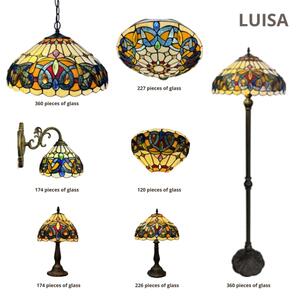 Brilagi - Tiffany vitrážové nástenné svietidlo LUISA 1xE27/40W/230V