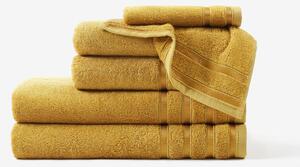 Goldea bambusový uterák/osuška - zlatý 50 x 100 cm