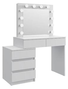 Bestent Toaletný stolík s LED zrkadlom Vanessa White