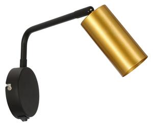 Nástenná lampička TINA 1xGU10/15W/230V čierna/zlatá