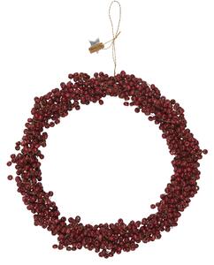 Korálkový venček Wooden Beads Red Ø 22 cm