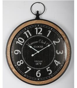 Autronic - Hodiny nástěnné - styl kapesních hodinek, kovové, 58 cm - HW4009