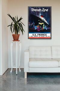 Vintage plagát do obývačky Vintage plagát do obývačky francúzska línia