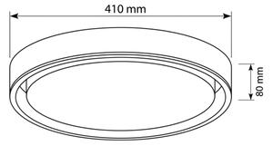 Brilagi - stmievateľné LED svietidlo MATTEO LED/48W/230V 3000-6500K priemer 41 cm taupe +DO