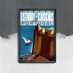 Vintage plagát Vintage plagát Portugalsko Estoril Cascais