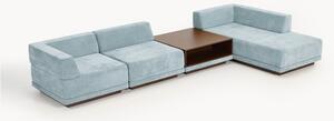 Modulárna rohová pohovka's konferenčným stolíkom Colin (4-miestna)