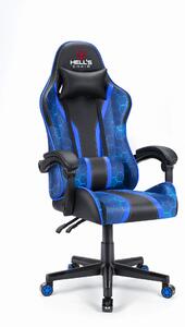 Hells Herná stolička Hell's Chair Hexagon Blue/Black