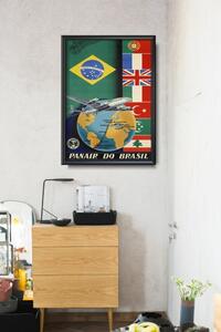 Retro plagát do obývačky Retro plagát do obývačky Panair do Brazil Airlines