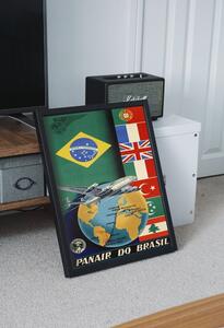 Retro plagát do obývačky Retro plagát do obývačky Panair do Brazil Airlines