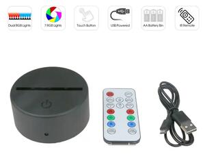XSTRON TDL-S2S - Základňa pre 3D LED nočnú lampu - Dual RGB - dvojfarebná