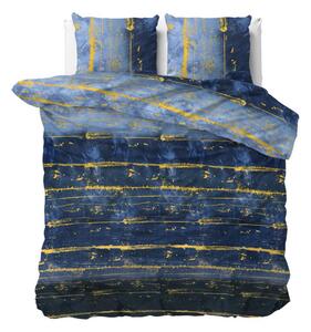 Moderné modro žlté posteľné obleičky z kolekcie ELAGANCE 160 x 200 cm Modrá