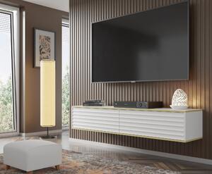 BIM TV stolík Wabi 180 cm, biely matný