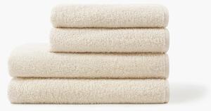 Goldea hotelový froté uterák / osuška bez bordúry - 400g/m2 - prírodný režný 50 x 100 cm