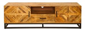Dizajnový TV stolík Allen 160 cm, mango