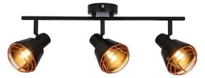 Bodové svietidlo NERIA 3xE14/40W/230V čierna/medená