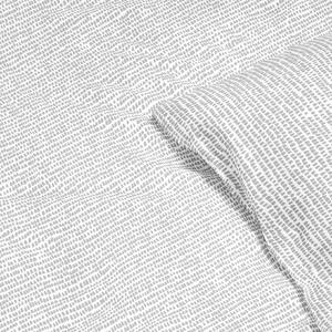 Goldea bavlnené posteľné obliečky - drobné sivé tvary na bielom 200 x 200 a 2ks 70 x 90 cm