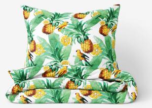 Goldea bavlnené posteľné obliečky - tropický raj 200 x 200 a 2ks 70 x 90 cm