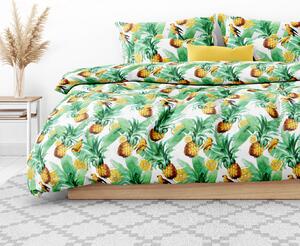 Goldea bavlnené posteľné obliečky - tropický raj 240 x 200 a 2ks 70 x 90 cm