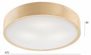 Stropné svietidlo NATURAL 3xE27/60W/230V pr. 47,5 cm borovica