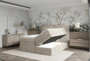 HUDSON boxspring posteľ s úložným priestorom, doprava zadarmo