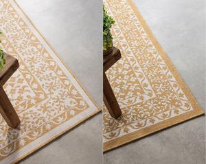 ELLE Decoration koberce Kusový koberec Gemini 106027 Ochre z kolekcie Elle – na von aj na doma - 80x150 cm