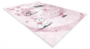 Dywany Łuszczów Detský kusový koberec Bambino 2185 Ballerina pink - 80x150 cm