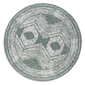 ELLE Decoration koberce Kusový koberec Gemini 106030 Green kruh z kolekcie Elle – na von aj na doma - 200x200 (priemer) kruh cm
