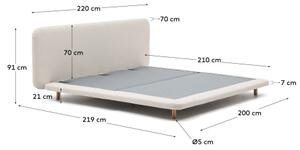 ODUM posteľ Pre matrac 180 x 200 cm