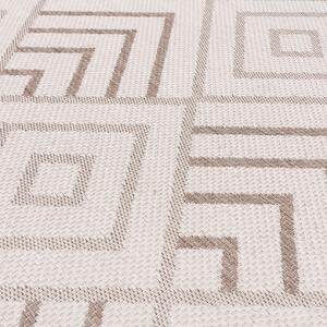 Lineo Geometrický koberec z vlny a atramentu 200x290cm