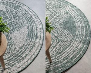 ELLE Decoration koberce Kusový koberec Gemini 106030 Green kruh z kolekcie Elle – na von aj na doma - 100x100 (priemer) kruh cm