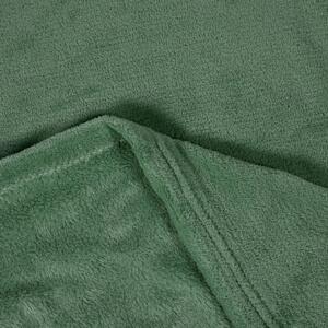 Goldea kvalitná deka z mikrovlákna - khaki 150 x 200 cm