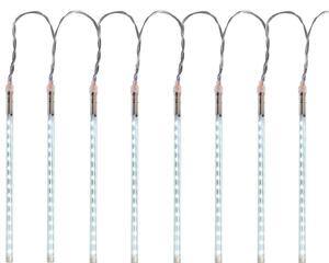 Reťaz MagicHome Vianoce Icicle, 240 LED studená biela, 8 cencúľov, vodopádový efekt, 230 V, 50 Hz, I