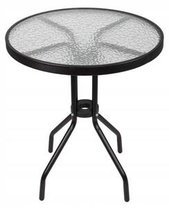 SPRINGOS Záhradný stolík 60 cm, čierny SPRINGOS BISTRO