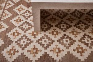 Diamond Carpets koberce Ručne viazaný kusový koberec M. Kelim DE 2262 Brown Mix - 200x290 cm
