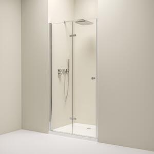 Erga Berlin, skladacie sprchové dvere do otvoru 70x195 cm, 6mm číre sklo, chrómový profil, ERG-V02-BERLIN-D070-CR