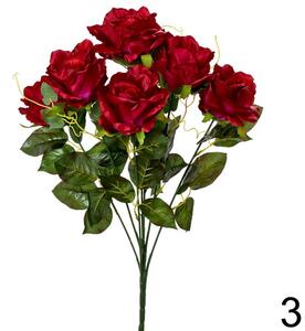Kytica ruža červená 61cm 1001633C - Umelé kvety