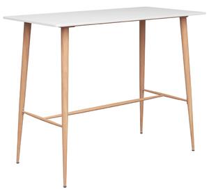 Barový stôl, biely 120x60x105 cm