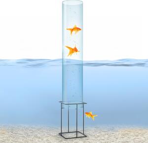 Blumfeldt Skydive 100, pozorovateľňa rýb, 100 cm, Ø 20 cm, akryl, kov, transparentná