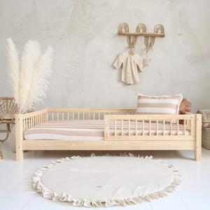 Detská posteľ so zábranou Basic 90 x 190 cm - prírodná borovica