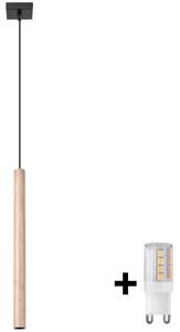 Brilagi Brilagi - LED Luster na lanku DRIFA 1xG9/4W/230V drevo BG0620 + záruka 3 roky zadarmo