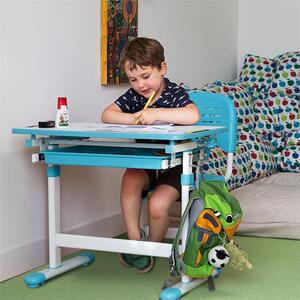 OneConcept Tommi detský písací stôl, dvojdielna sada, stôl, stolička, výškovo nastaviteľné